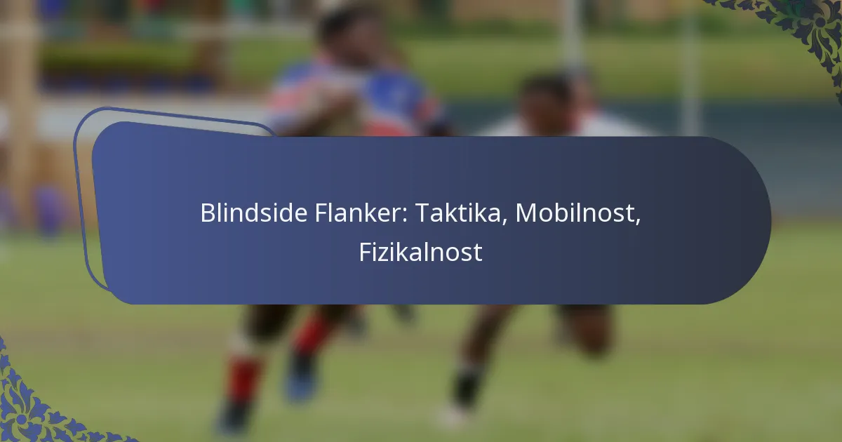 Blindside Flanker: Taktika, Mobilnost, Fizikalnost